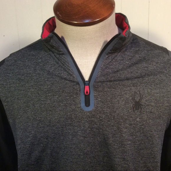 Spyder Active Mens quarter Zip Pullover size XL - Picture 2 of 8
